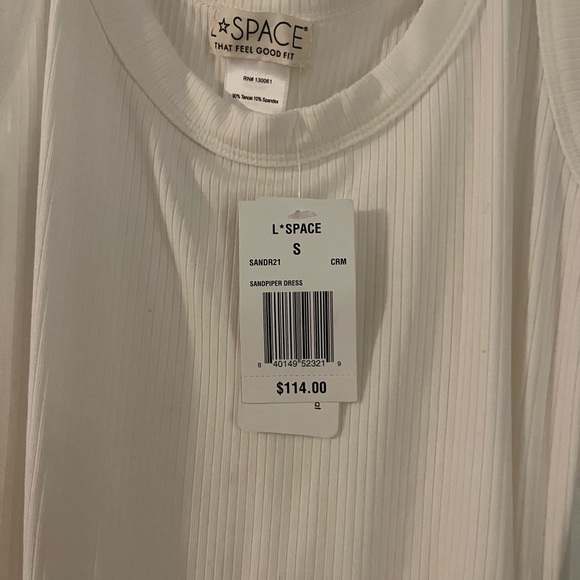 Revolve L Space Sandpiper dress and cover up in cream - Picture 4 of 4